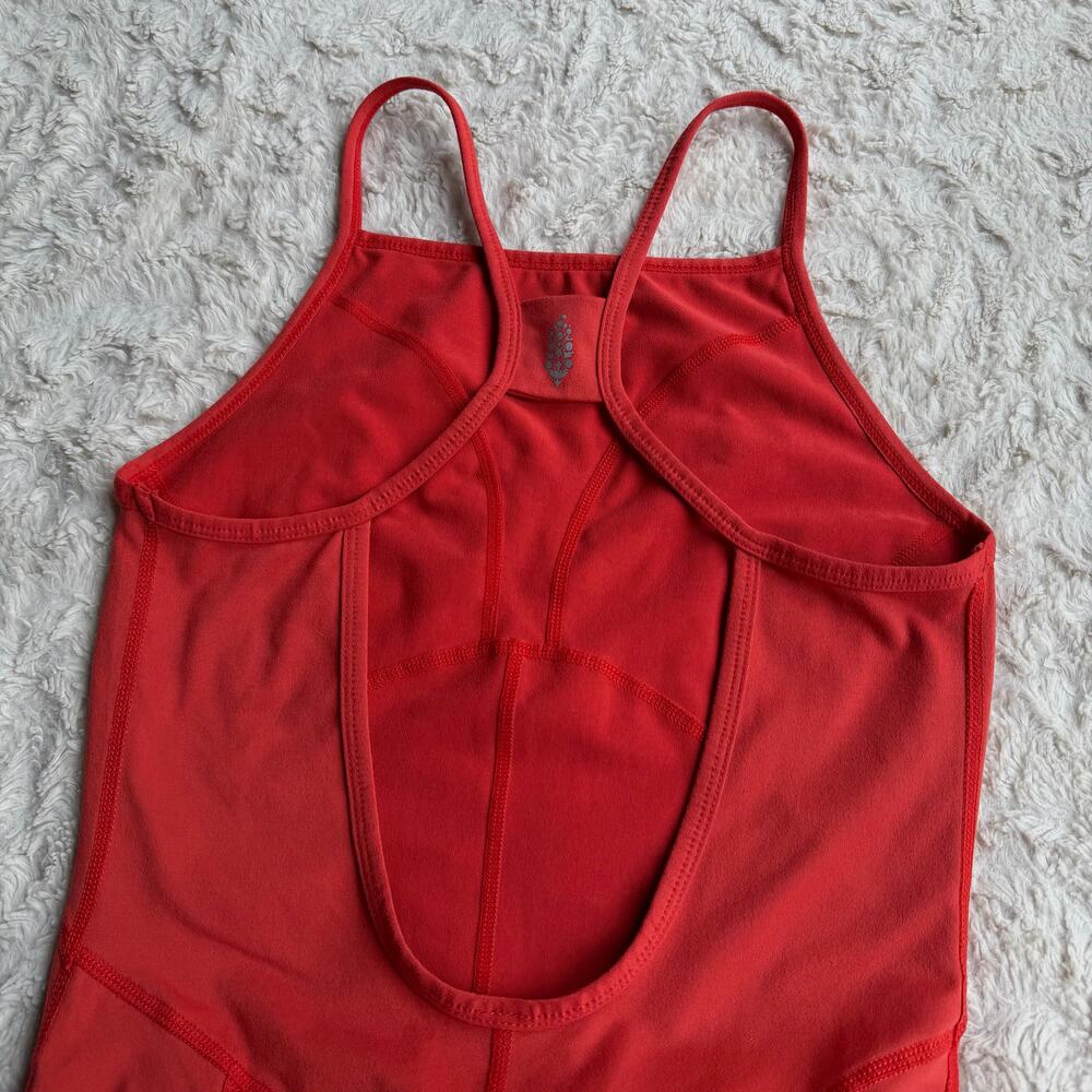 FP movement side to side performance onesie jumpsuit coral red free people S‎ - Picture 7 of 17